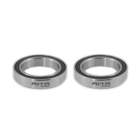 Pair of Scribe Ceramic Headset Bearings with Grade 3 Silicon Nitride balls — ultra-smooth, long-lasting performance headset bearings.