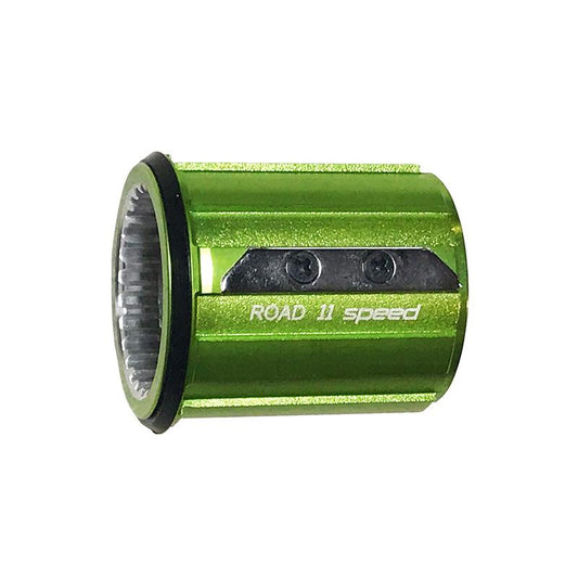 Shimano Ratchet Freehub – green 11-speed freehub body compatible with Shimano and SRAM systems, fits all Ratchet drive hubs.